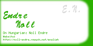 endre noll business card